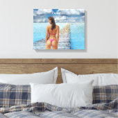 Bikini Girl Thunder_Cove Canvas Afdruk (Insitu (Slaapkamer))