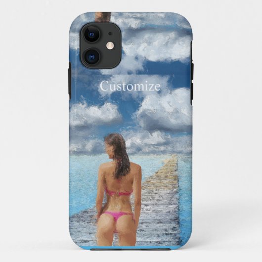 Bikini Girl Thunder_Cove Case-Mate iPhone Case (Achterkant)
