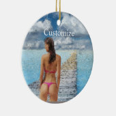 Bikini Girl Thunder_Cove Keramisch Ornament (Rechts)