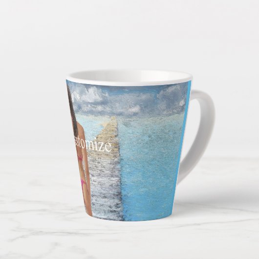 Bikini Girl Thunder_Cove Latte Mok (Rechterhoek)