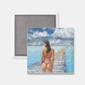 Bikini Girl Thunder_Cove Magneet (Voorkant / Achterkant)