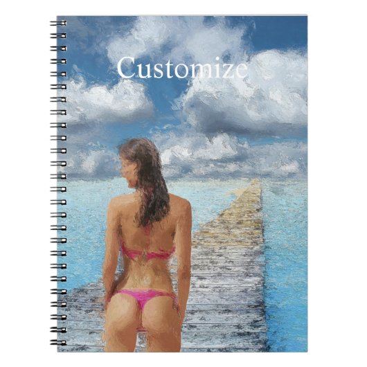 Bikini Girl Thunder_Cove Notitieboek (Voorkant)
