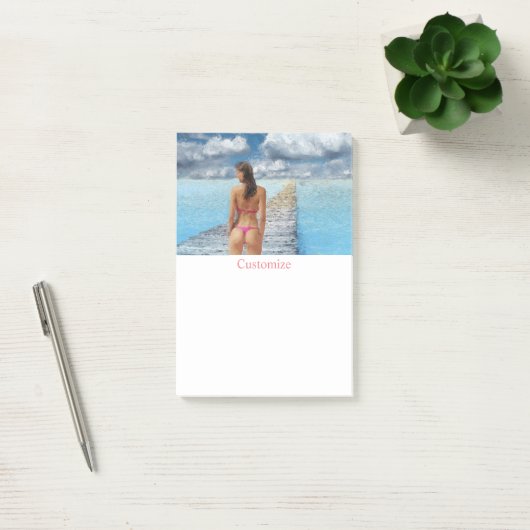 Bikini Girl Thunder_Cove Post-it® Notes (Kantoor)
