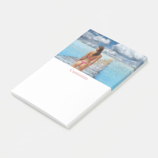Bikini Girl Thunder_Cove Post-it® Notes (Schuin)
