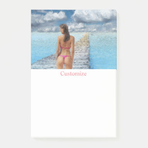 Bikini Girl Thunder_Cove Post-it® Notes