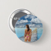 Bikini Girl Thunder_Cove Ronde Button 5,7 Cm (Voorkant /achterkant)
