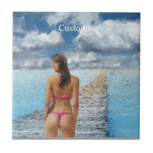 Bikini Girl Thunder_Cove Tegeltje