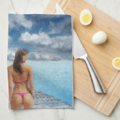 Bikini Girl Thunder_Cove Theedoek (Quarter Fold)