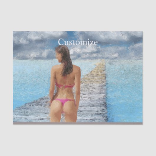 Bikini Girl Thunder_Cove Tissuepapier (Voorkant)