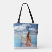 Bikini Girl Thunder_Cove Tote Bag (Achterkant)