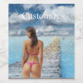 Bikini Girl Thunder_Cove Wijn Etiket (Enkel label)