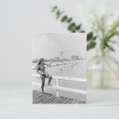 Bikini girl Vist Daytona Beach Florida Briefkaart (Staand voorkant)