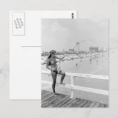 Bikini girl Vist Daytona Beach Florida Briefkaart (Voorkant / Achterkant)