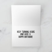 BIKINI GIRLS COMPLIMENTAIRE FUN CARD VOOR HEM FEESTDAGEN KAART (Binnen)