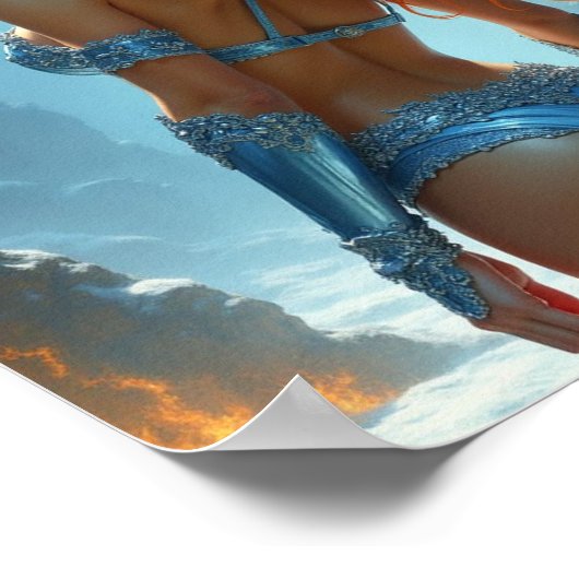 Bikini Godin van vuur en ijs Poster (Hoek)