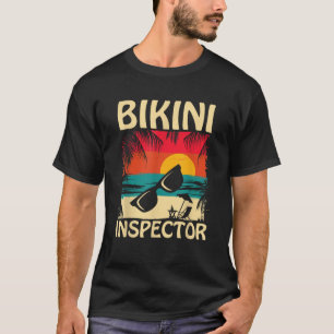 Bikini Inspector Mannen Boys Funny Beach Zomer Quo T-shirt