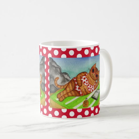 Bikini Kat Koffie Mok (Voorkant rechts)