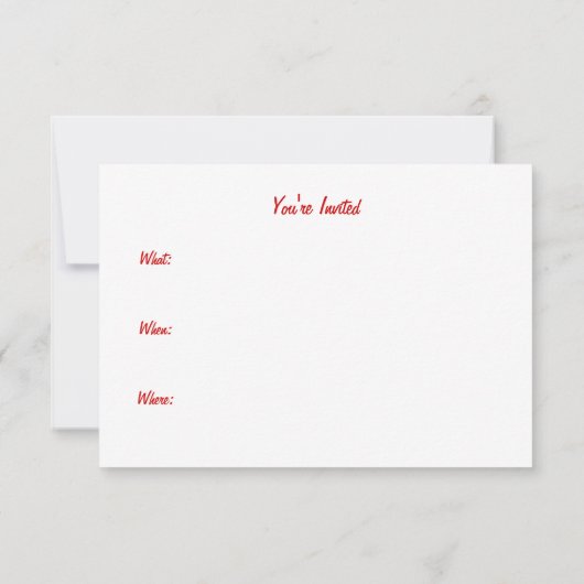 Bikini kat zomer uitnodigingen (Achterkant)