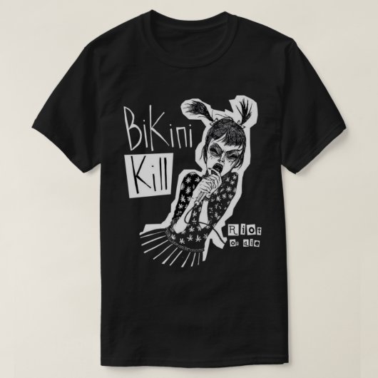bikini kill band punk t-shirt (Design voorkant)