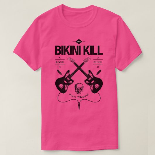 Bikini Kill gitaar Logo T-shirt (Design voorkant)