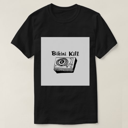 Bikini Kill Logo - Black Pin T-shirt (Design voorkant)