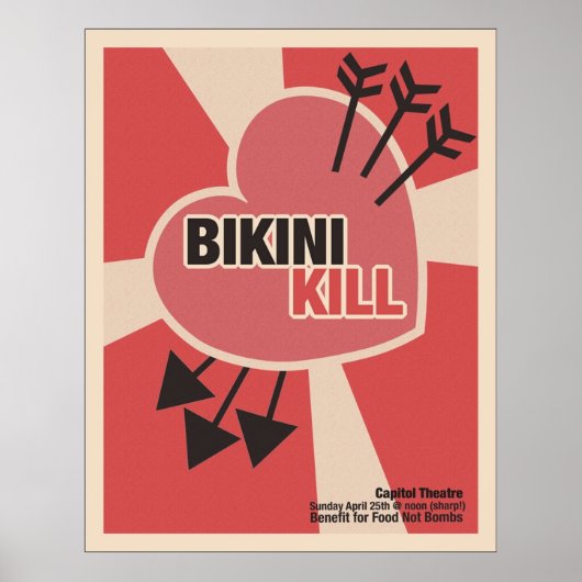 Bikini Kill Poster (Voorkant)