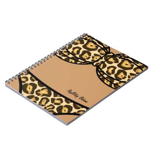 Bikini Leopard Print Notitieboek (Linkerzijde)