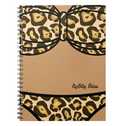 Bikini Leopard Print Notitieboek (Voorkant)