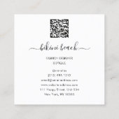 Bikini Lingerie Beach Costume Underwear Winkelroze Vierkante Visitekaartje (Achterkant)