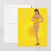 Bikini Meisje Briefkaart (Voorkant / Achterkant)