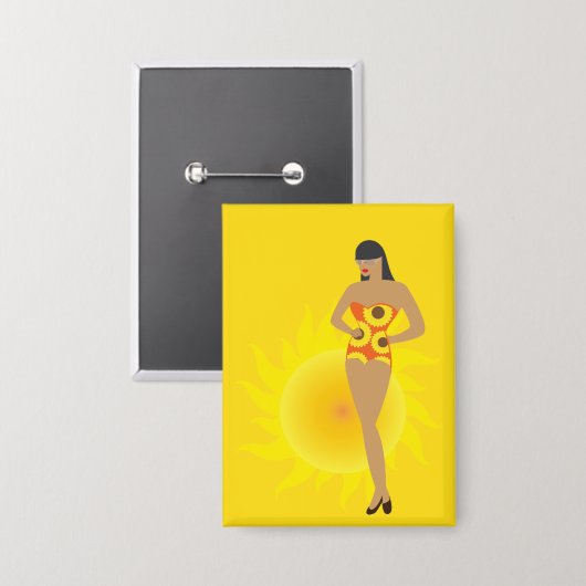 Bikini Meisje Button (Voorkant / Achterkant)