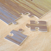 Bikini Meisje Poseren in het Zee bij zonsondergang Legpuzzel (Zijkant)