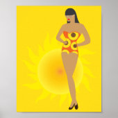 Bikini Meisje Poster (Voorkant)
