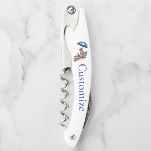 Bikini Meisje Strand Napping Thunder_Cove Kurkentrekker (Voorkant)