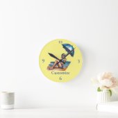 Bikini Meisje Strand Napping Thunder_Cove Ronde Klok (Huis)