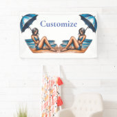 Bikini Meisje Strand Napping Thunder_Cove Spandoek (Insitu)
