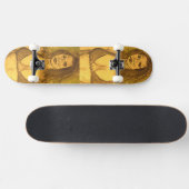 bikini-meisje wandelen skateboard (Horizontaal)