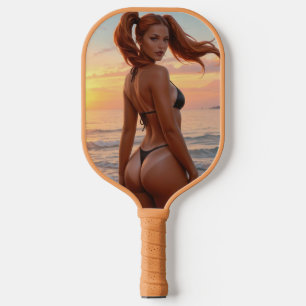 BIKINI MEISJE ZONVERBRANDING PICKLEBALL PADDLE