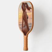 BIKINI MEISJE ZONVERBRANDING PICKLEBALL PADDLE (Links)