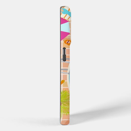 Bikini meisjes en jongens spelen zwembad spel Case-Mate iPhone case (Achterkant / Rechts)