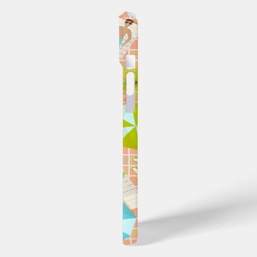 Bikini meisjes en jongens spelen zwembad spel Case-Mate iPhone case (Achterkant / Links)