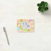 Bikini meisjes en jongens spelen zwembad spel post-it® notes (Kantoor)