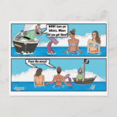 BIKINI MERMAIDS JOKE BRIEFKAART (Voorkant)