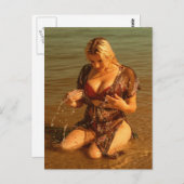 Bikini mode Model Photo Briefkaart (Voorkant / Achterkant)