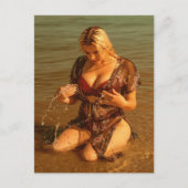 Bikini mode Model Photo Briefkaart (Voorkant)