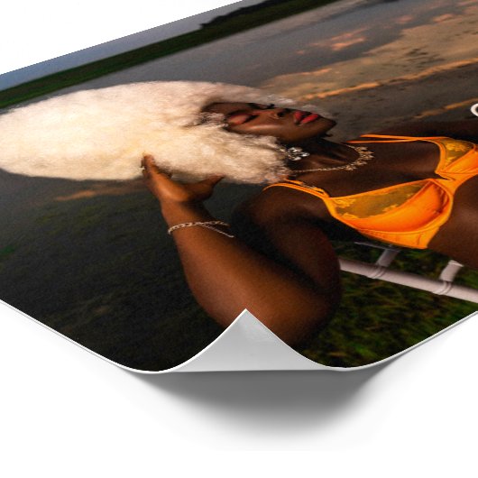 Bikini Model Bold Sunset Poster (Hoek)