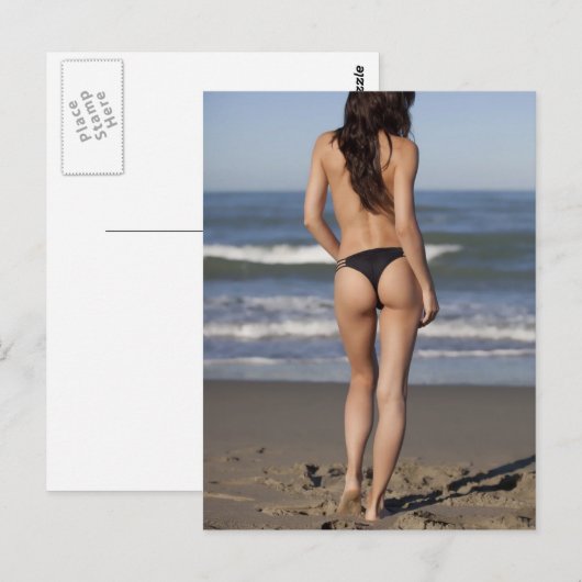 Bikini-model Briefkaart (Voorkant / Achterkant)