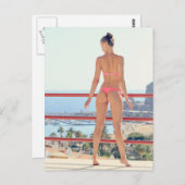 Bikini-model Briefkaart (Voorkant / Achterkant)