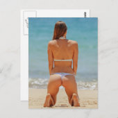 Bikini-model Briefkaart (Voorkant / Achterkant)