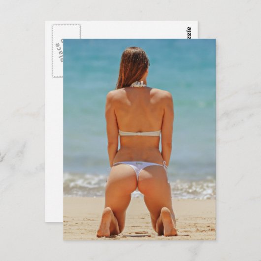 Bikini-model Briefkaart (Voorkant / Achterkant)